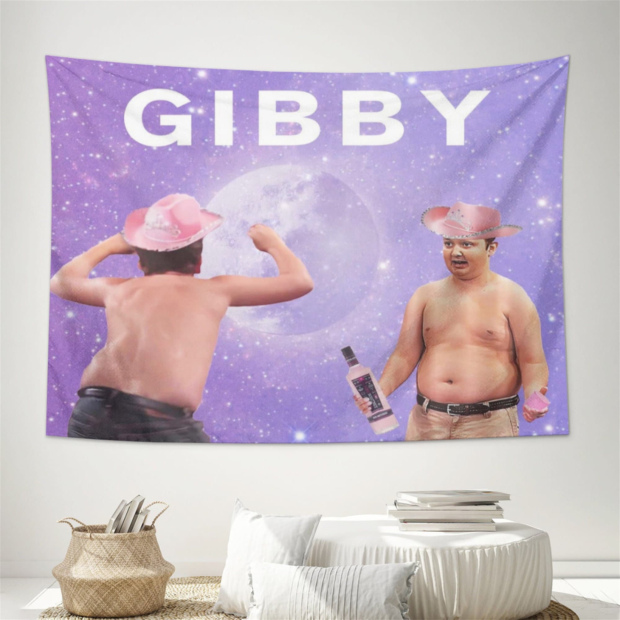 Gibby Tapestry Aesthetic Tapestrys Funny Meme Tapestries, Wall Hanging Art