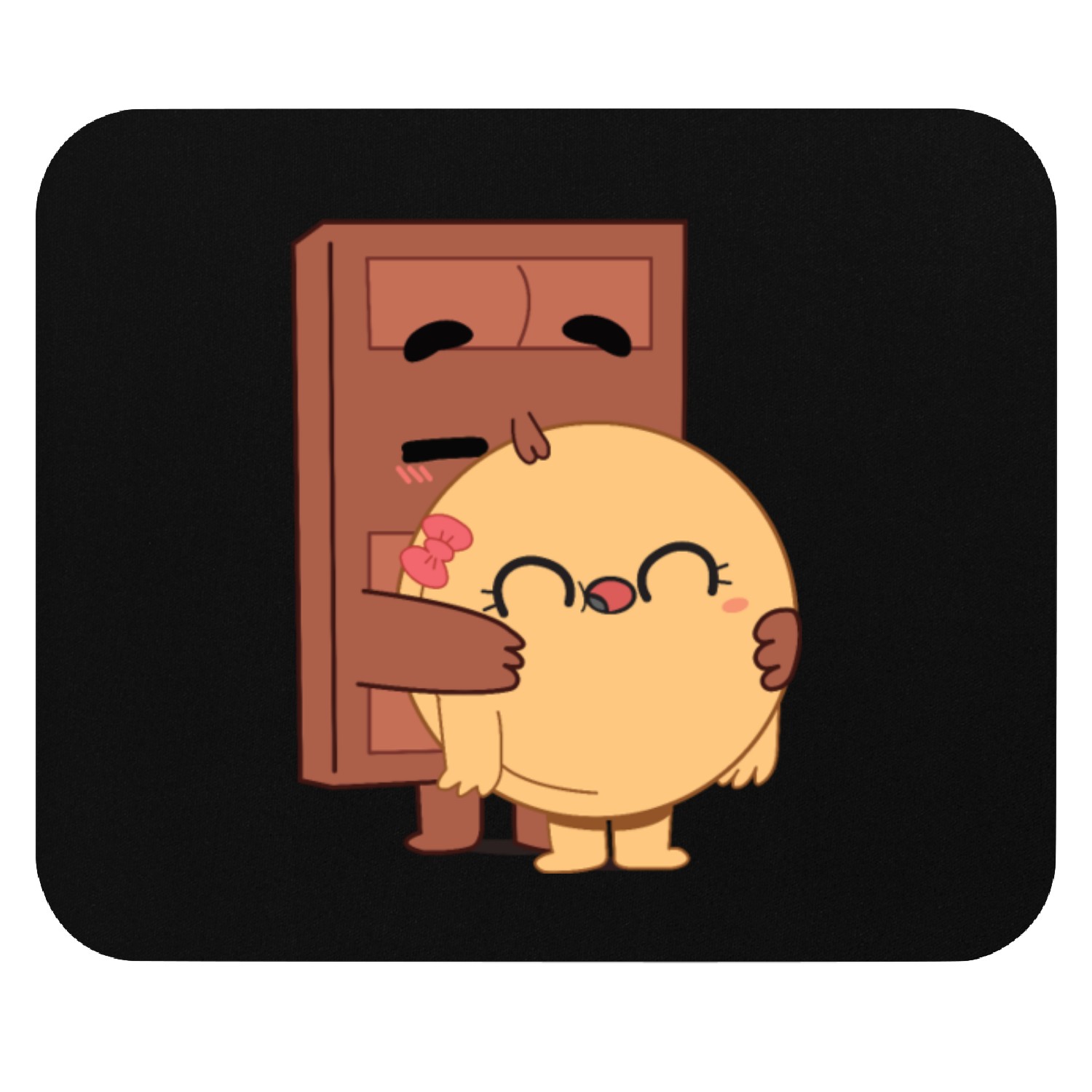 Sweet Embrace Choco And Pancake Love Mouse Pads