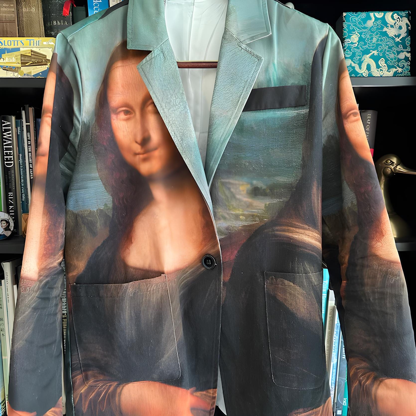 Mona Lisa Casual Blazer, Women Suit Jacket, Gift For Her