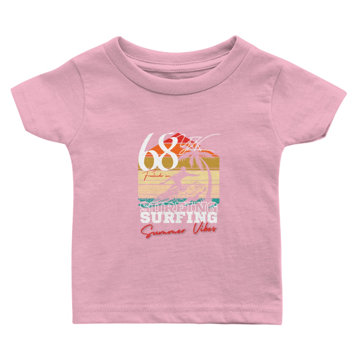 Surfing summer vibes Baby T Shirts