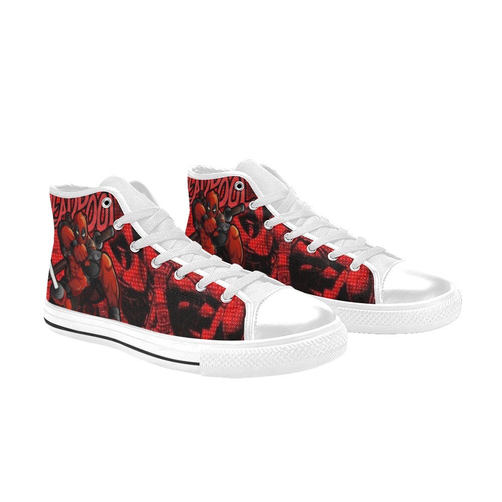 Deadpool High top Sneakers, Deadpool Shoes