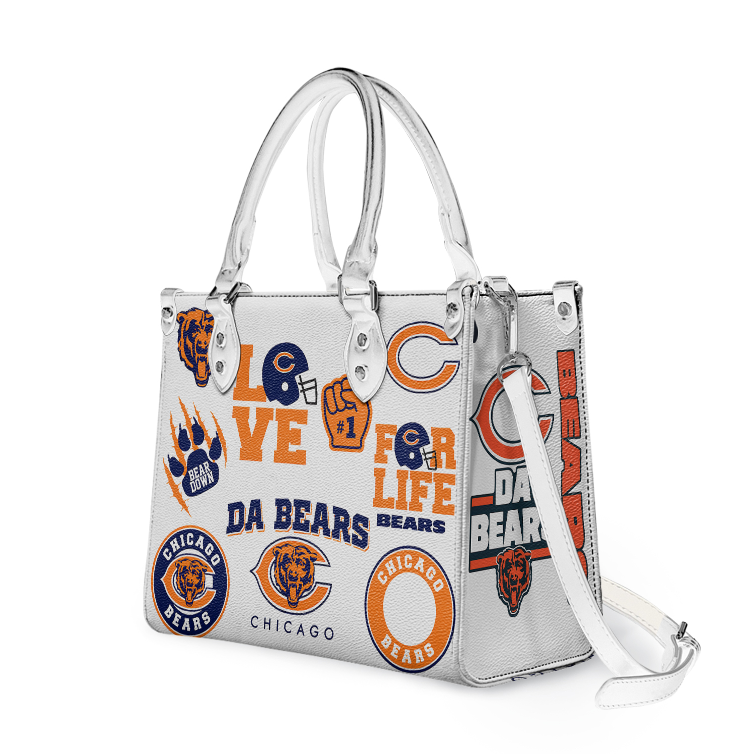 Chicago Bears Bag for Women Leather Hand Bag Fan-made Leather Bag For Her