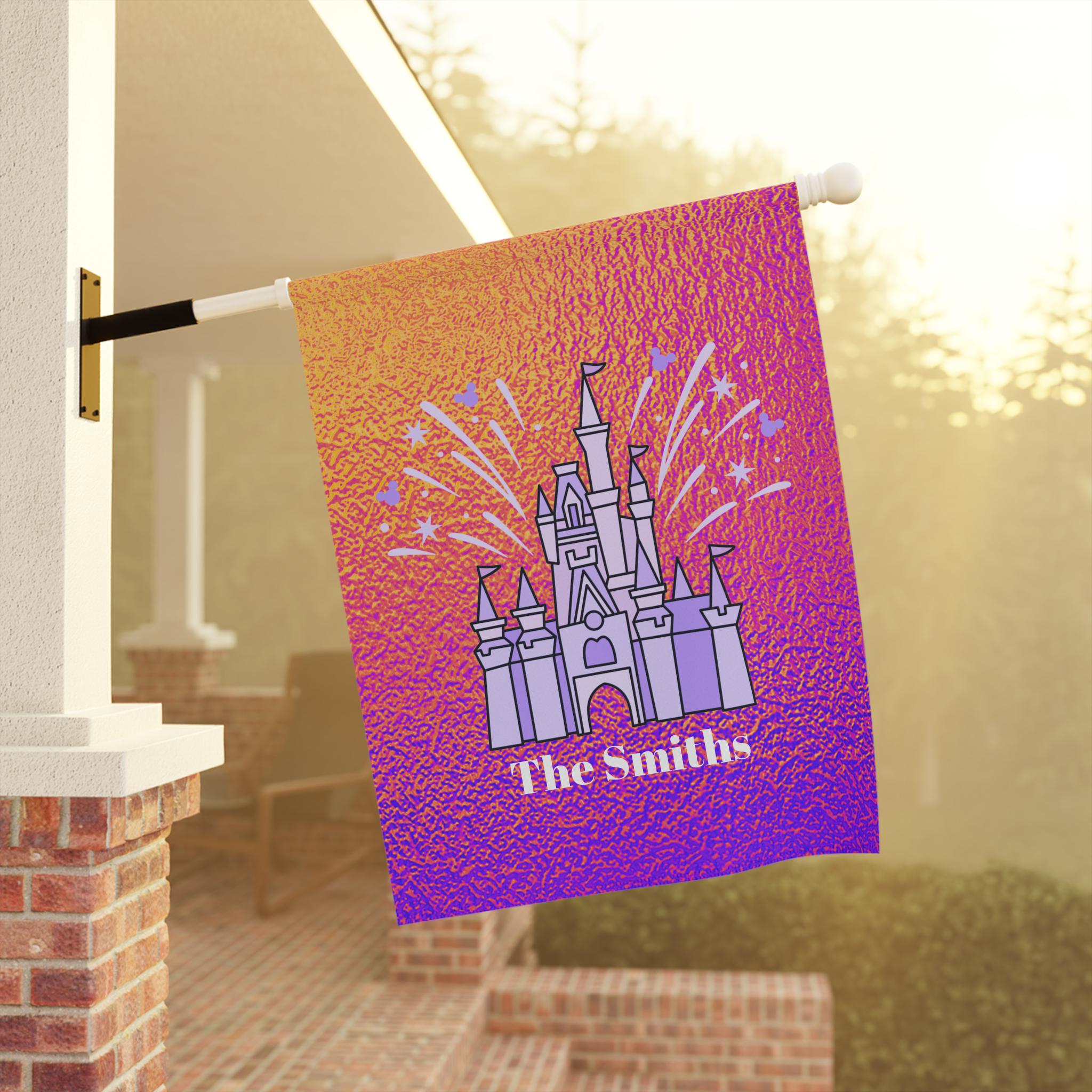 House Banner, Personalized Cinde Castle Flag For Yard - Decorative Garden Flag