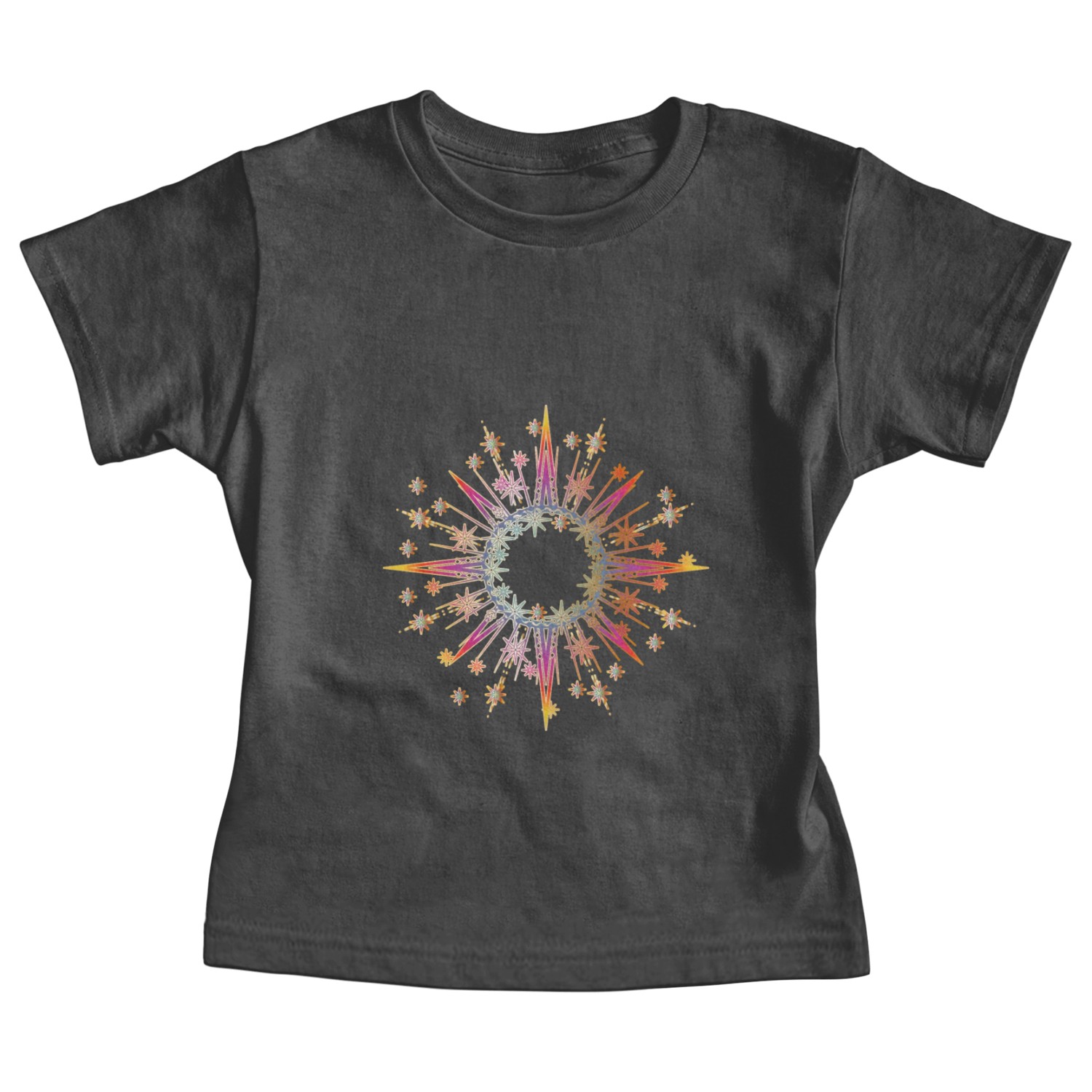 sparkling and shining star as a frame Baby Tees