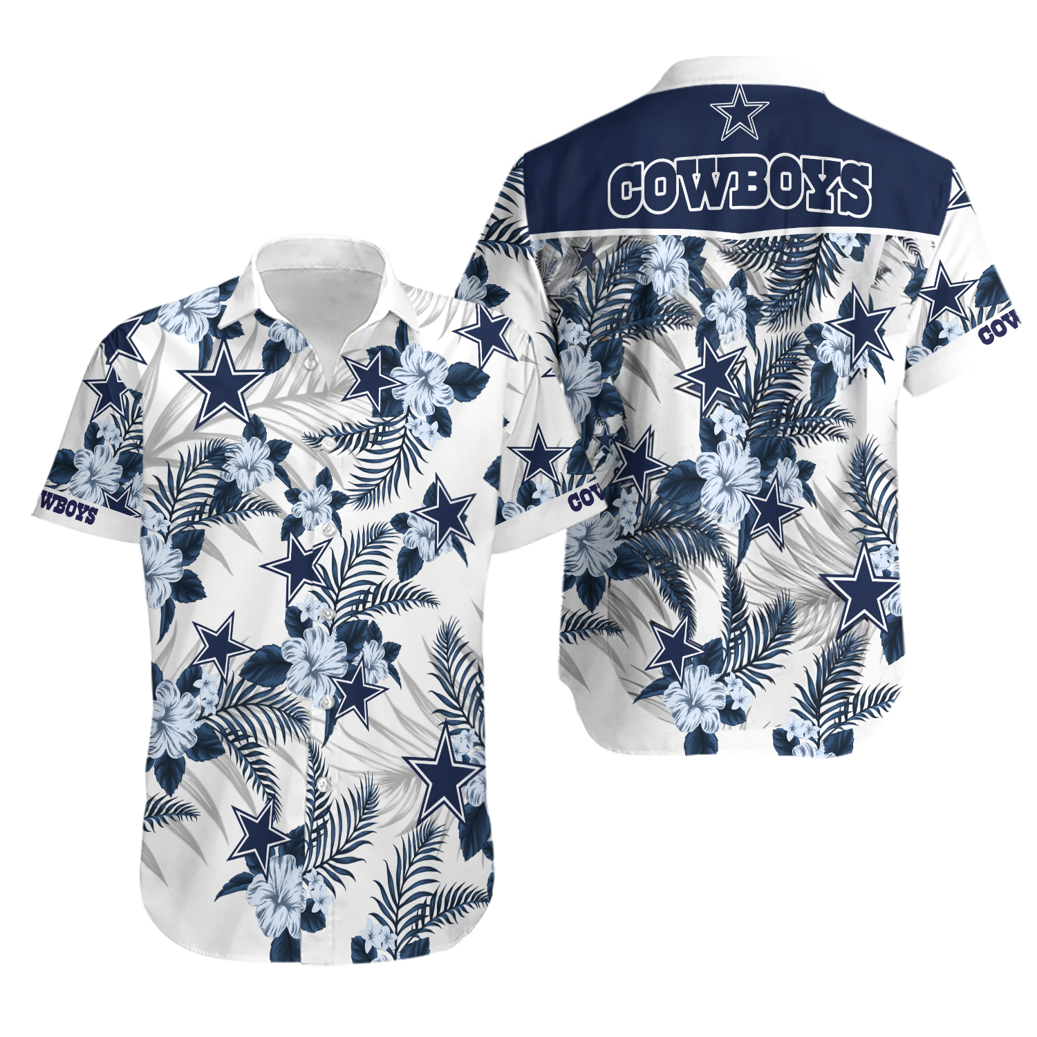 Dallas Cowboys Tropical Breeze Hawaiian Shirt , Gift for Fan