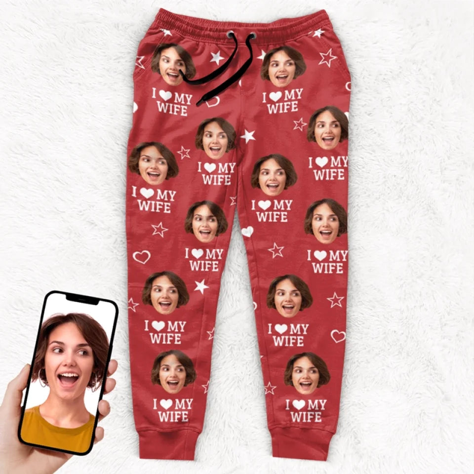 Custom Photo Love Is A Beautiful Partnership - Couple Personalized Pajama Pants