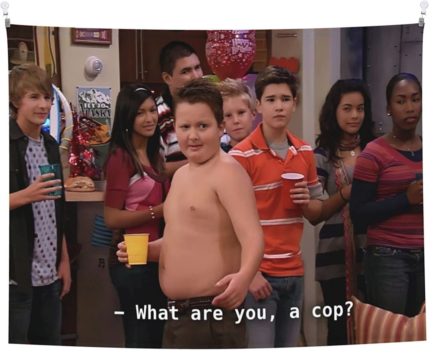 Gibby What are you a cop Tapestry Wall Hanging Art Wall Hanging Tapestry