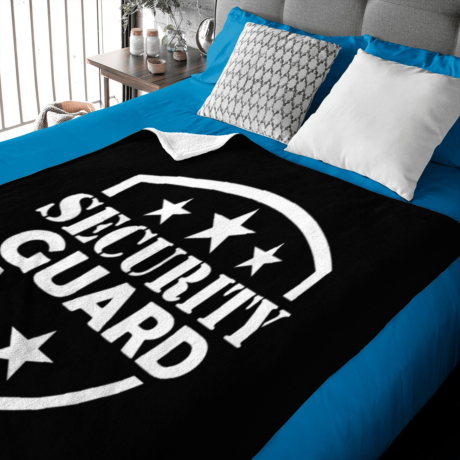 Security Guard Bouncer Doorman Job Baby Blankets