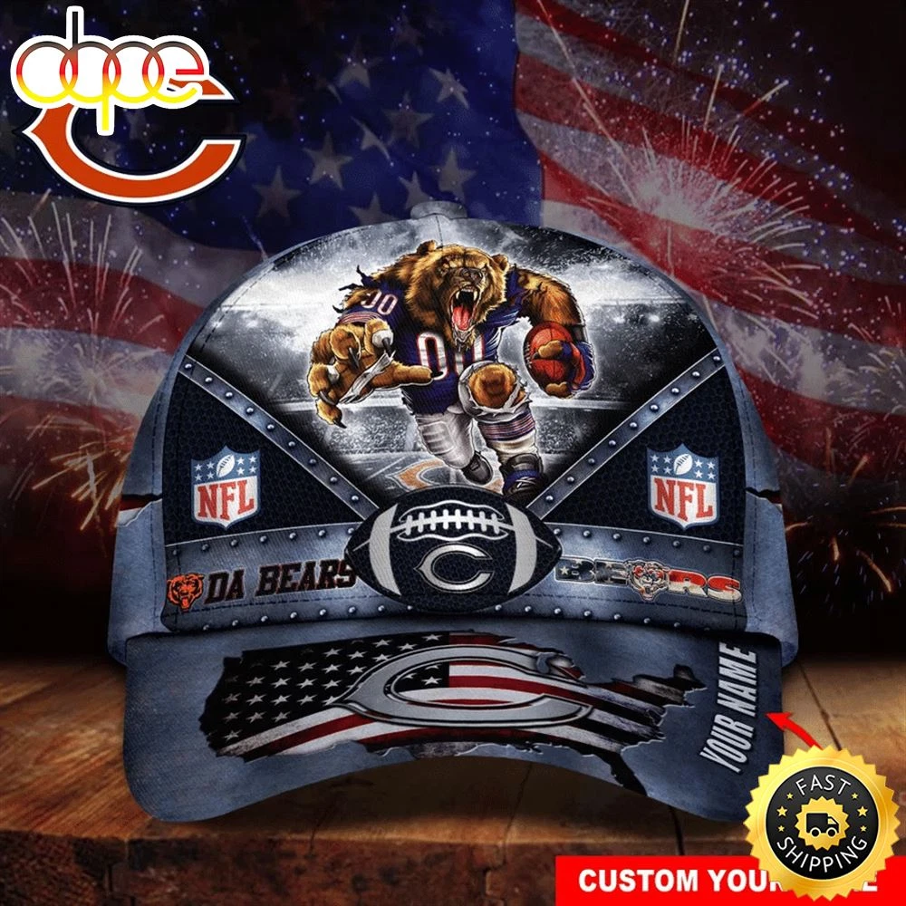 Personalized Chicagos Team Bears 4th Of July Baseball Cap Gifts For Friend