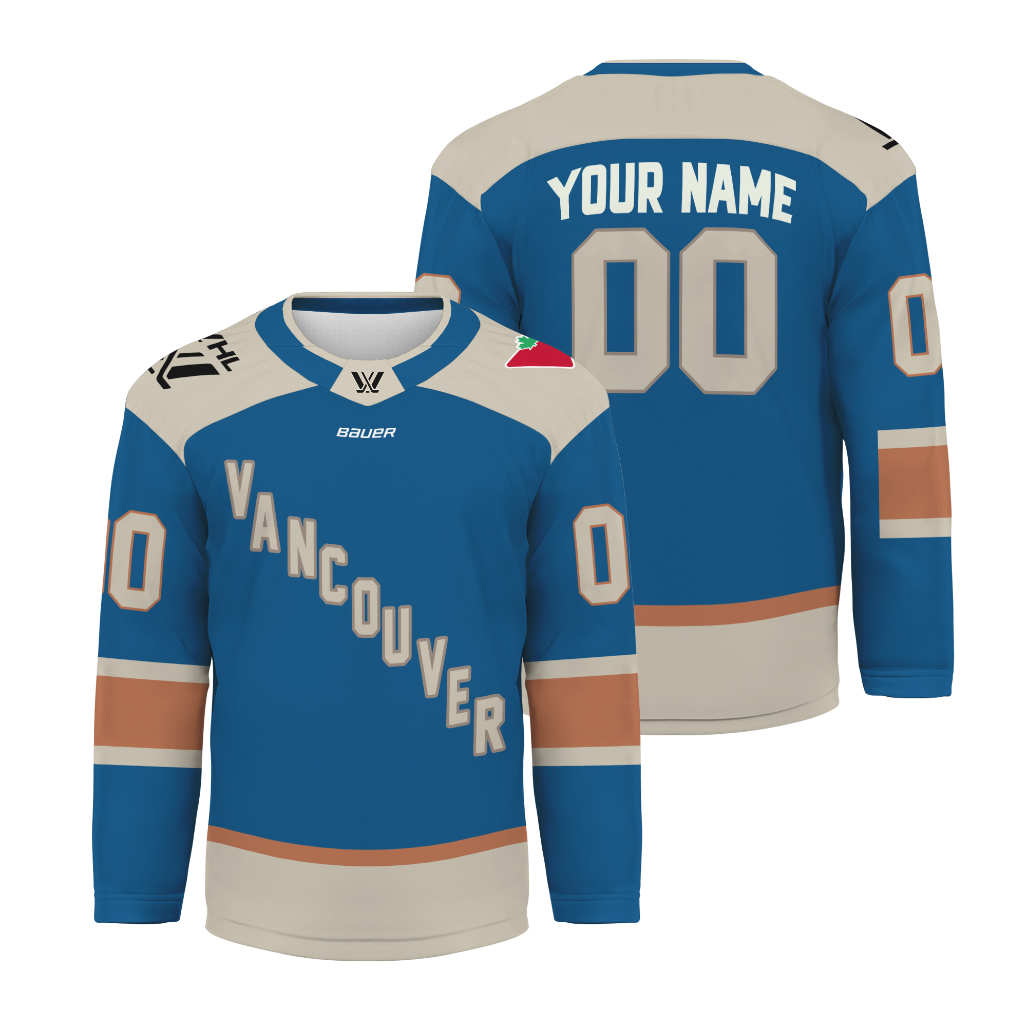 Vancouver Goldeneyes Bauer Home Jersey Hockey Jersey