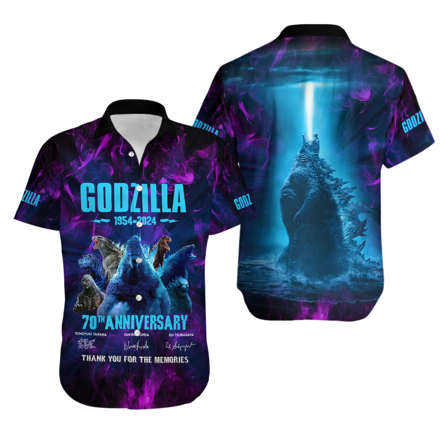 god zilla Hawaiian Shirt, god zilla Shirt, god zilla Button Shirt
