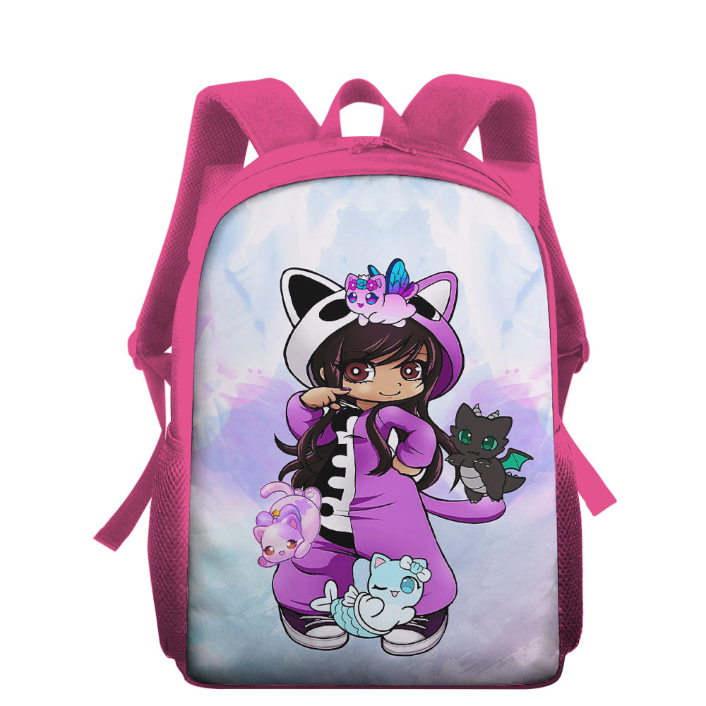 Aphmau Pink Backpack Cartoon Kindergarten Backpacks