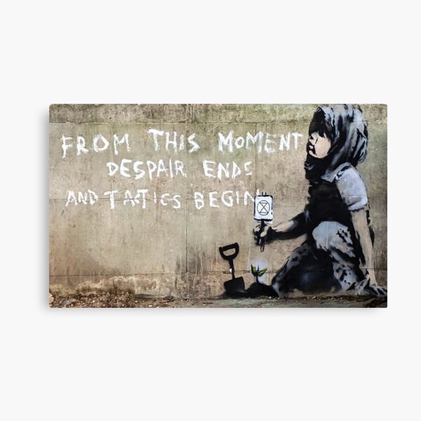 Banksy - Despair Ends And Tactics Begin Canvas