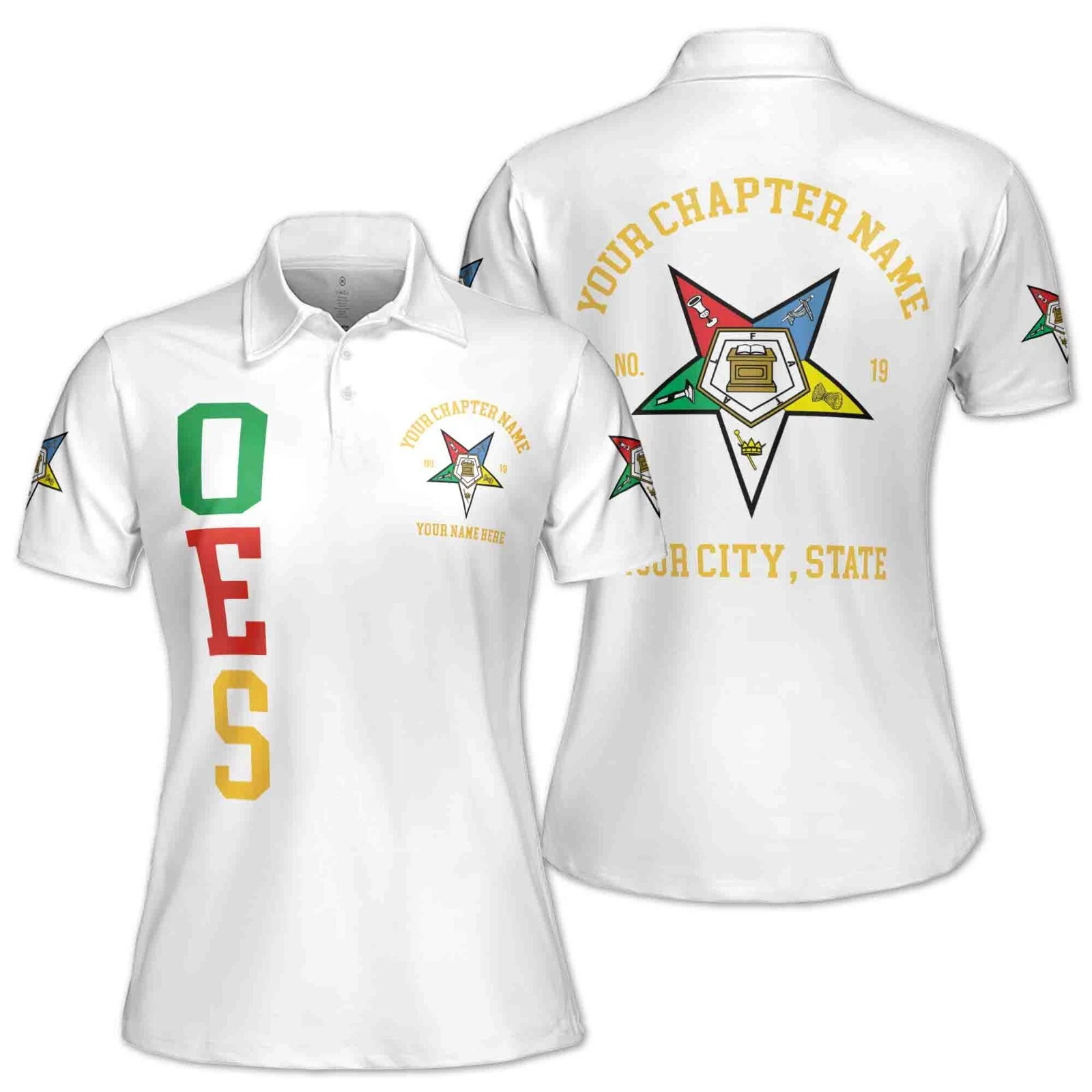 Customize Order of the Eastern Star Women's Polo Shirt