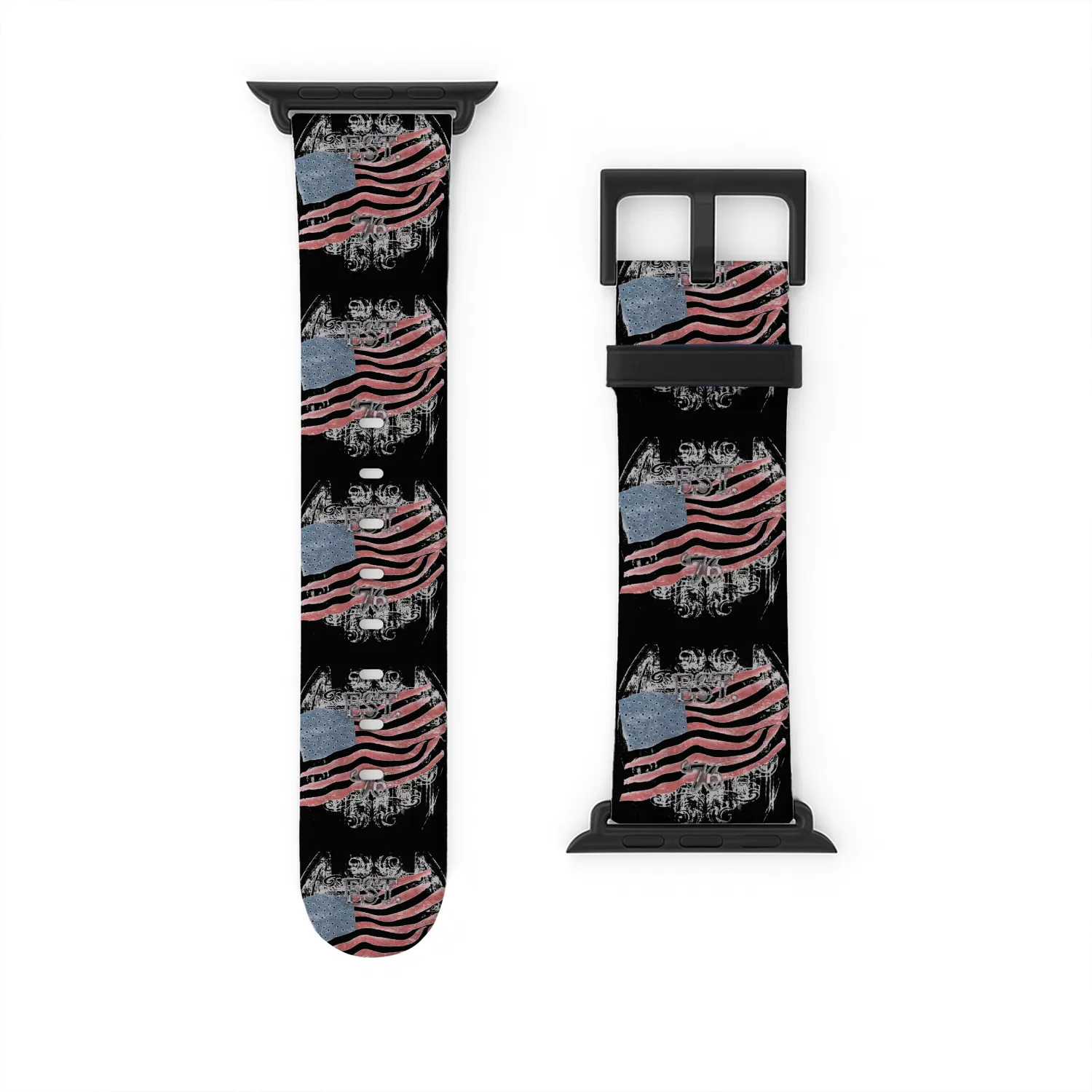 American Flag USA Patriotic United States Adult Watch Bands For Apple Watch