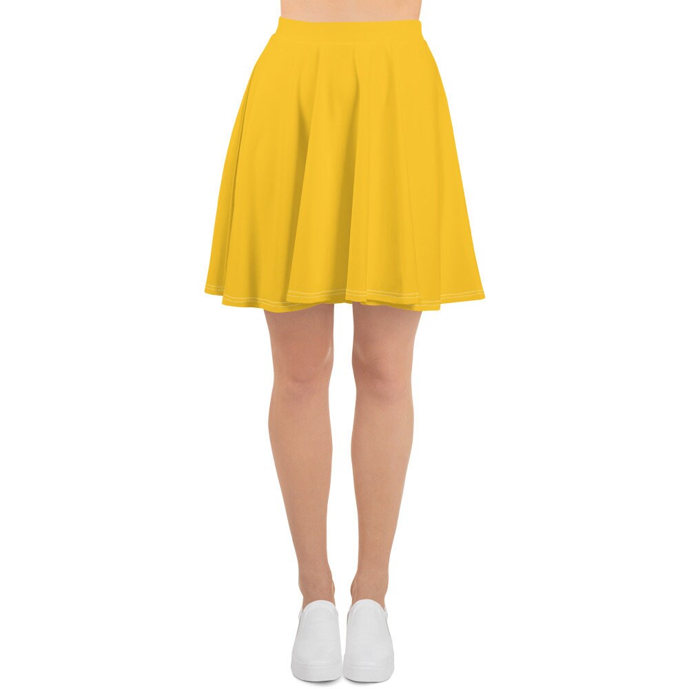 Yellow Women's Skater Skirt for influencer running Princess Costume Princess outfit Marathon Costume