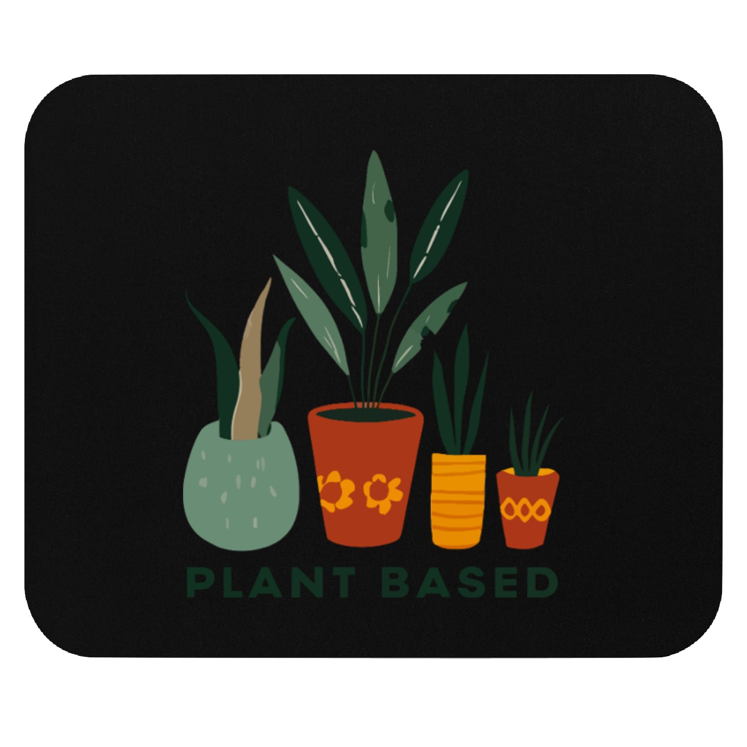 Plant Based Friends Pots Mouse Pads