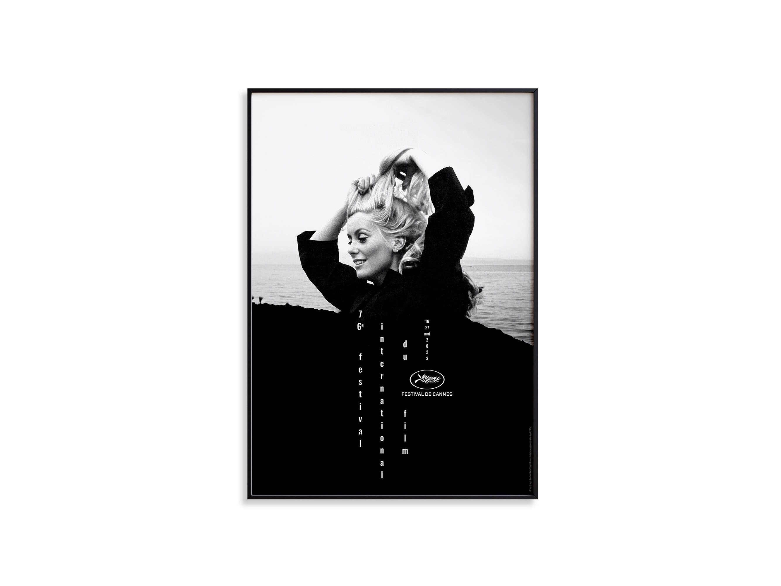 Cannes Film Festival (2023) Poster - Framed Wall Art, Festival Poster for Movie Lover