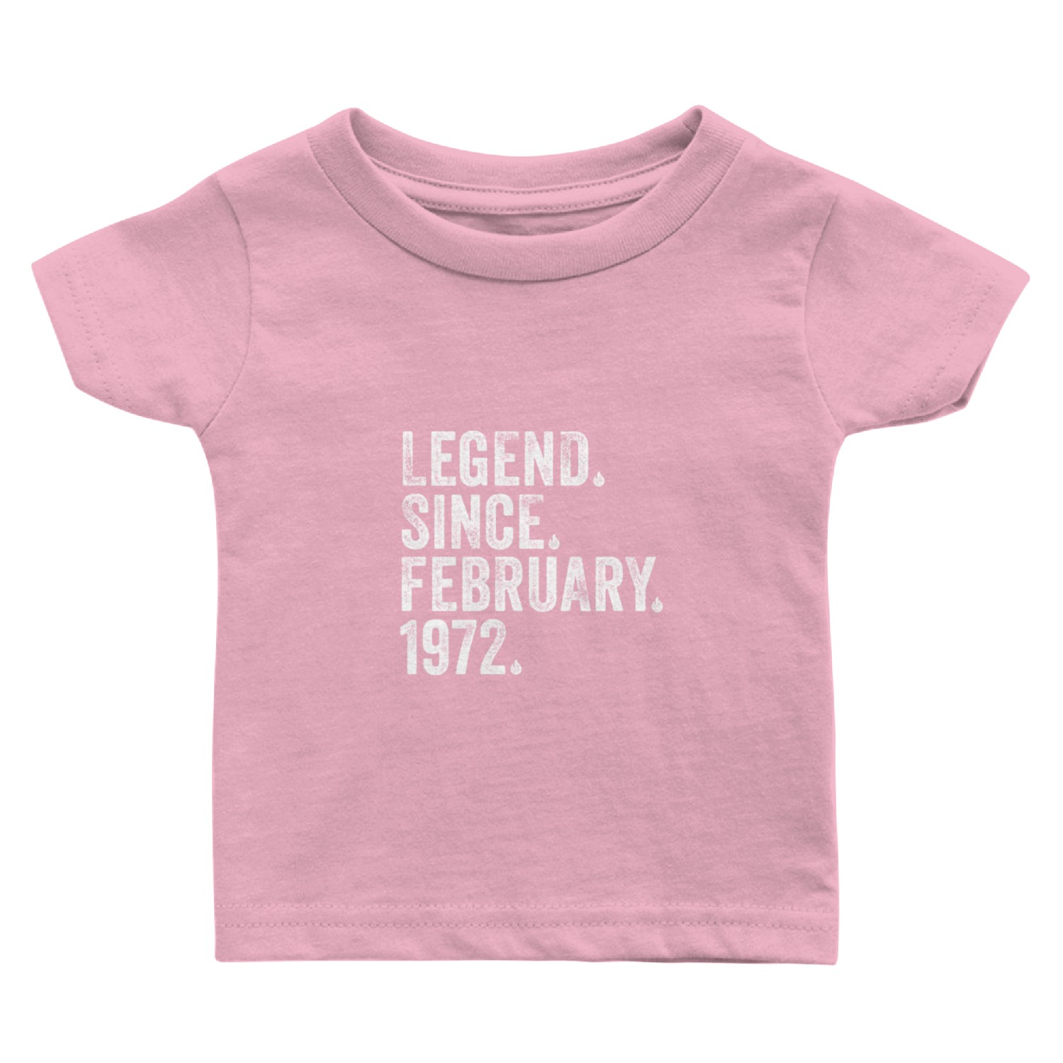 50 Legend Since February 1972 50Th Baby T Shirts