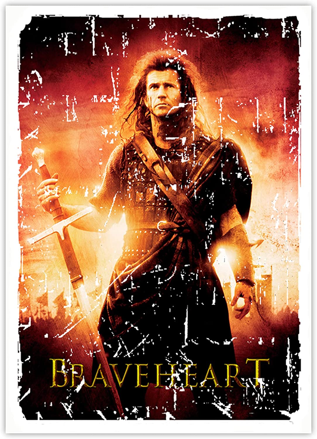 William Wallance Mel Gibson Sticker 3"