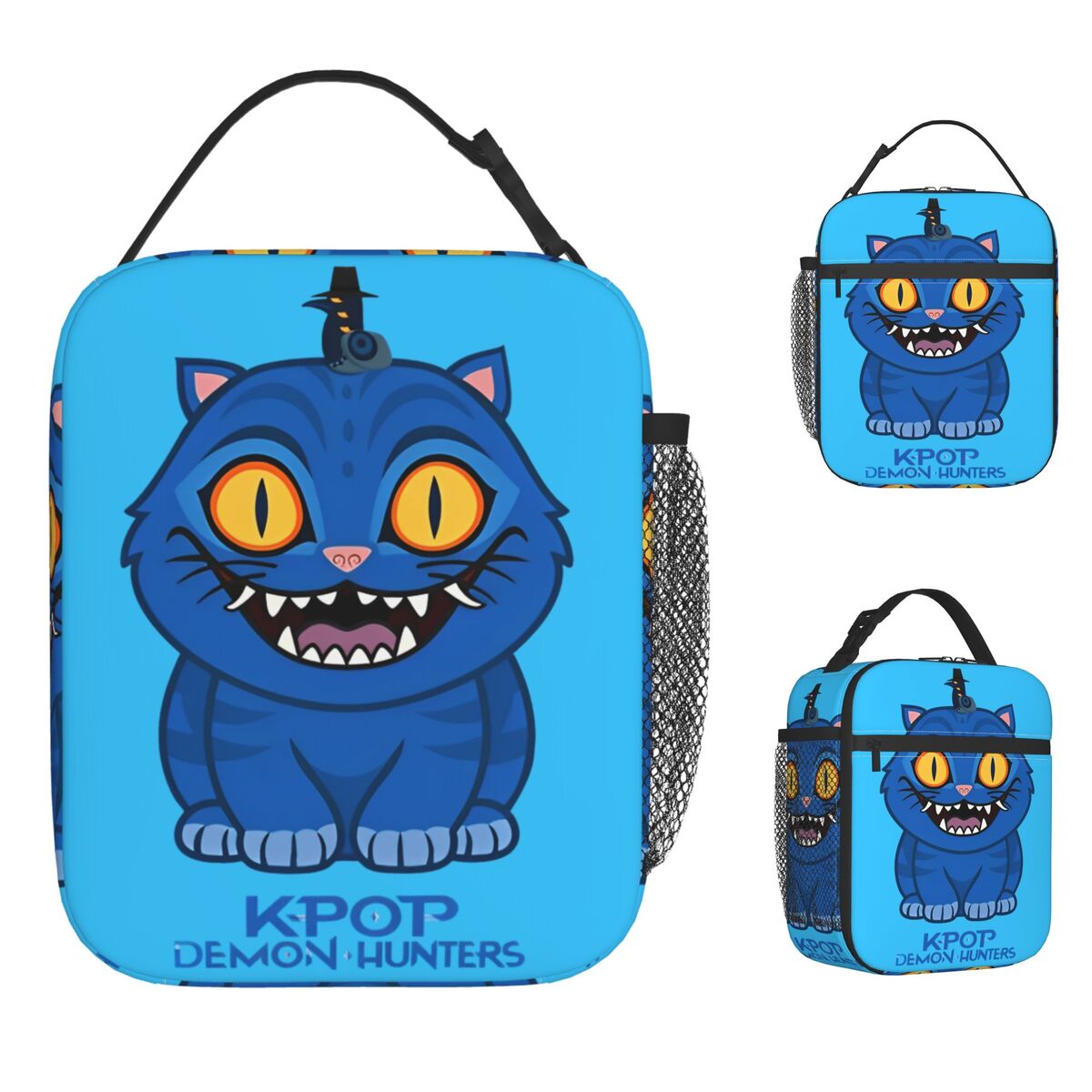Huntrix Crouching Tiger Kpop Demon Hunters Lunch Bag Portable Cooler Thermal Lunch Box