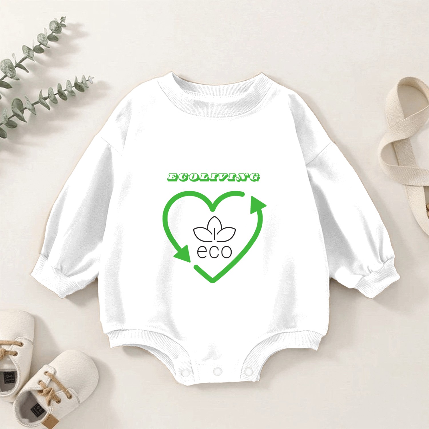 Ecoliving Baby Romper Sweatshirts