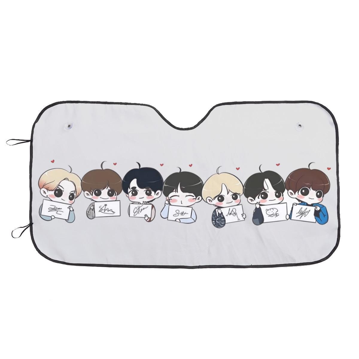 Enhypen Engene Car Sun Shade | Kpop Car Sun Shade | Kpop Gift