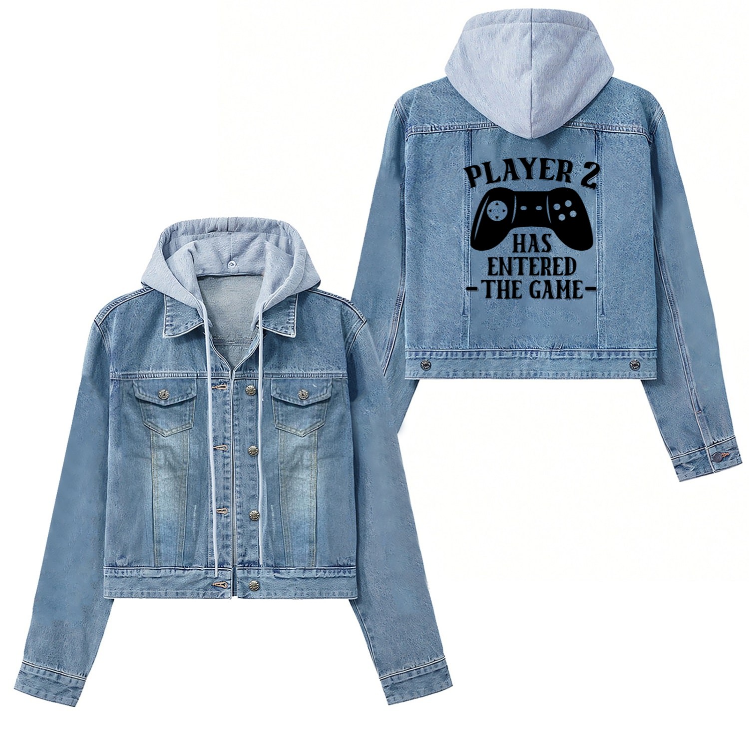 Player 2 Has Entered The Game Women's Denim Jackets