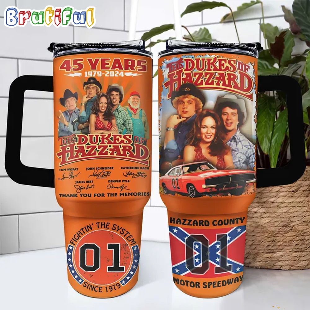 The Dukes Of Hazzard 1979-2024 Signature 40oz Tumbler With Handle