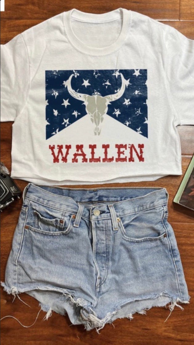 Wallen American Country Crop Top