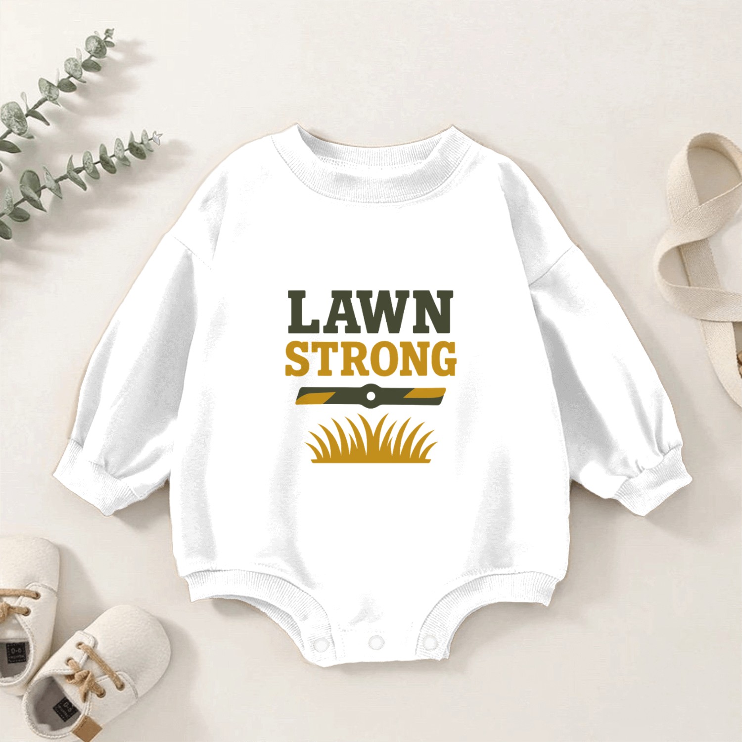 Landscaper Lawn Boss Outdoor Life Green Thumb Gras Baby Romper Sweatshirts