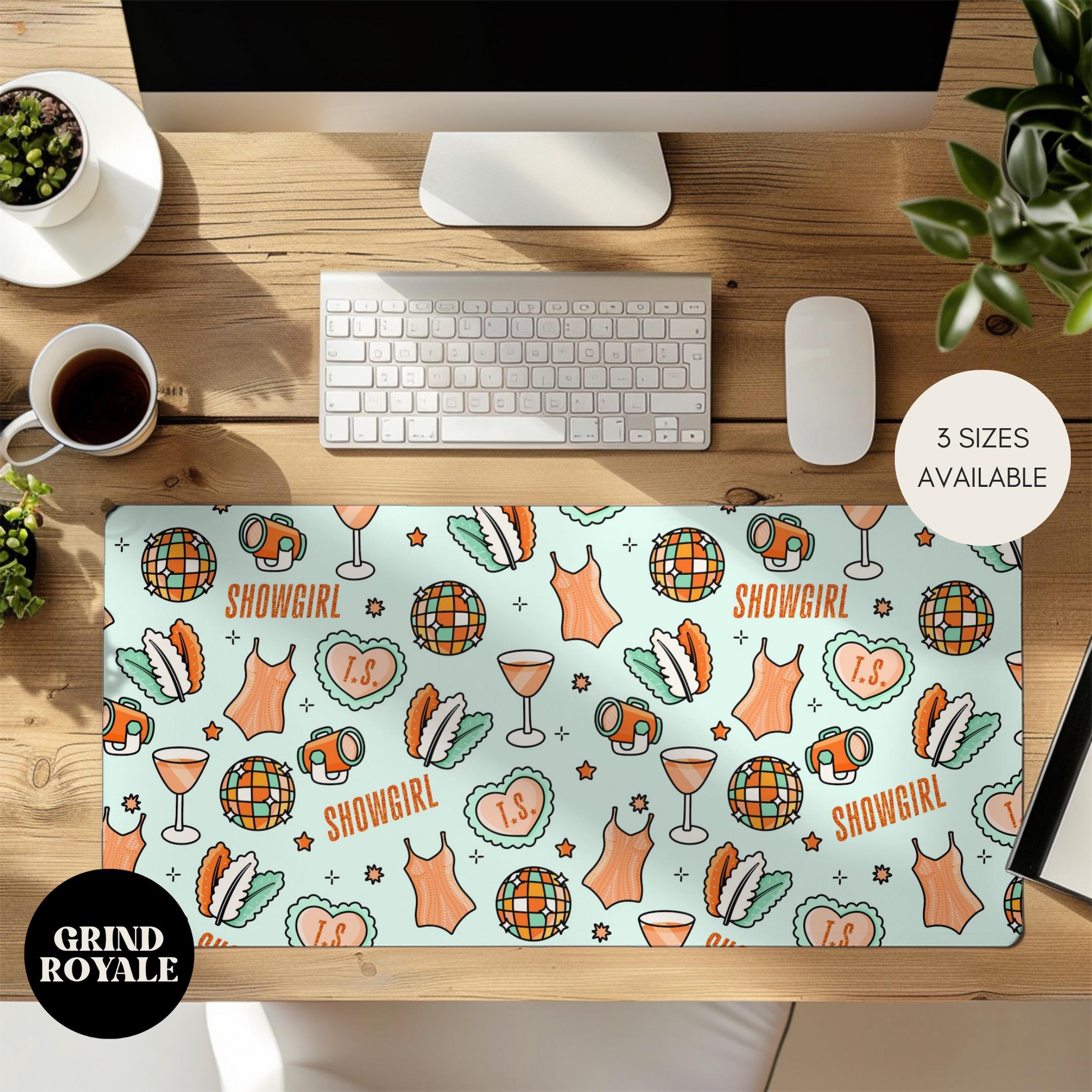 Showgirl Large Desk Mat, Mint Green Desk Mat, Gamer Desk Mat, Large Desk Mat, Desk Accessories, Home Office, Dorm Decor, Coworker Gifts
