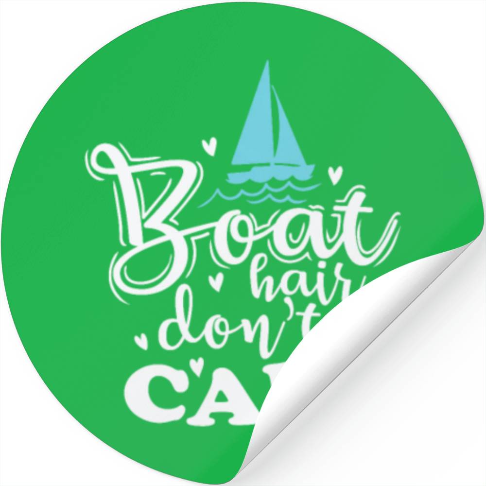 Boat Hair don't care Sailing Boat Sports Stickers