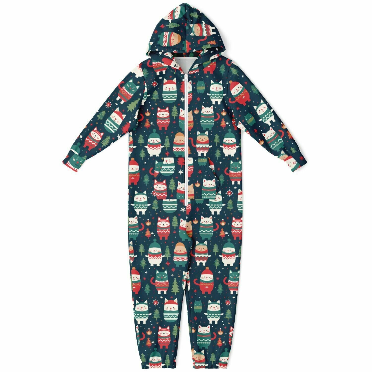 Winter Critters Hooded Jumpsuit | Adult Jumpsuit | Adult Onesie