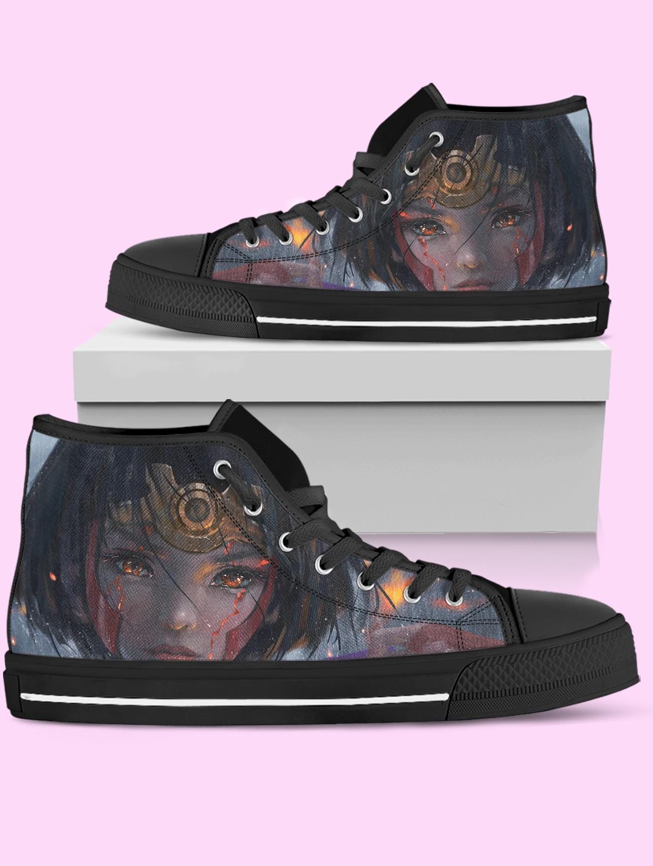 Kabaneri Of The Iron Fortress High Top Shoes, Anime Shoes