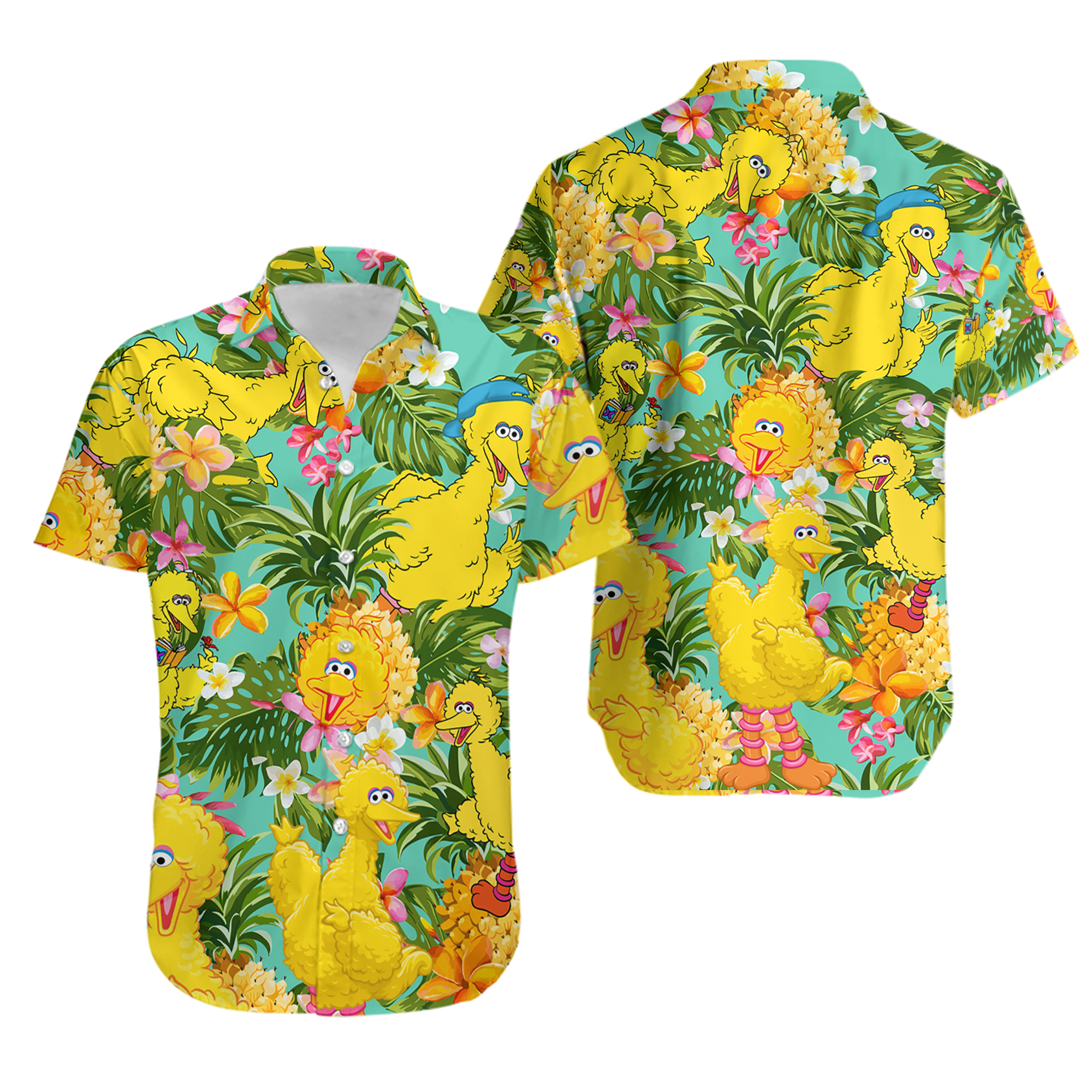 Big Bird Hawaiian Shirt, Hawaii Holiday Beach Shirt