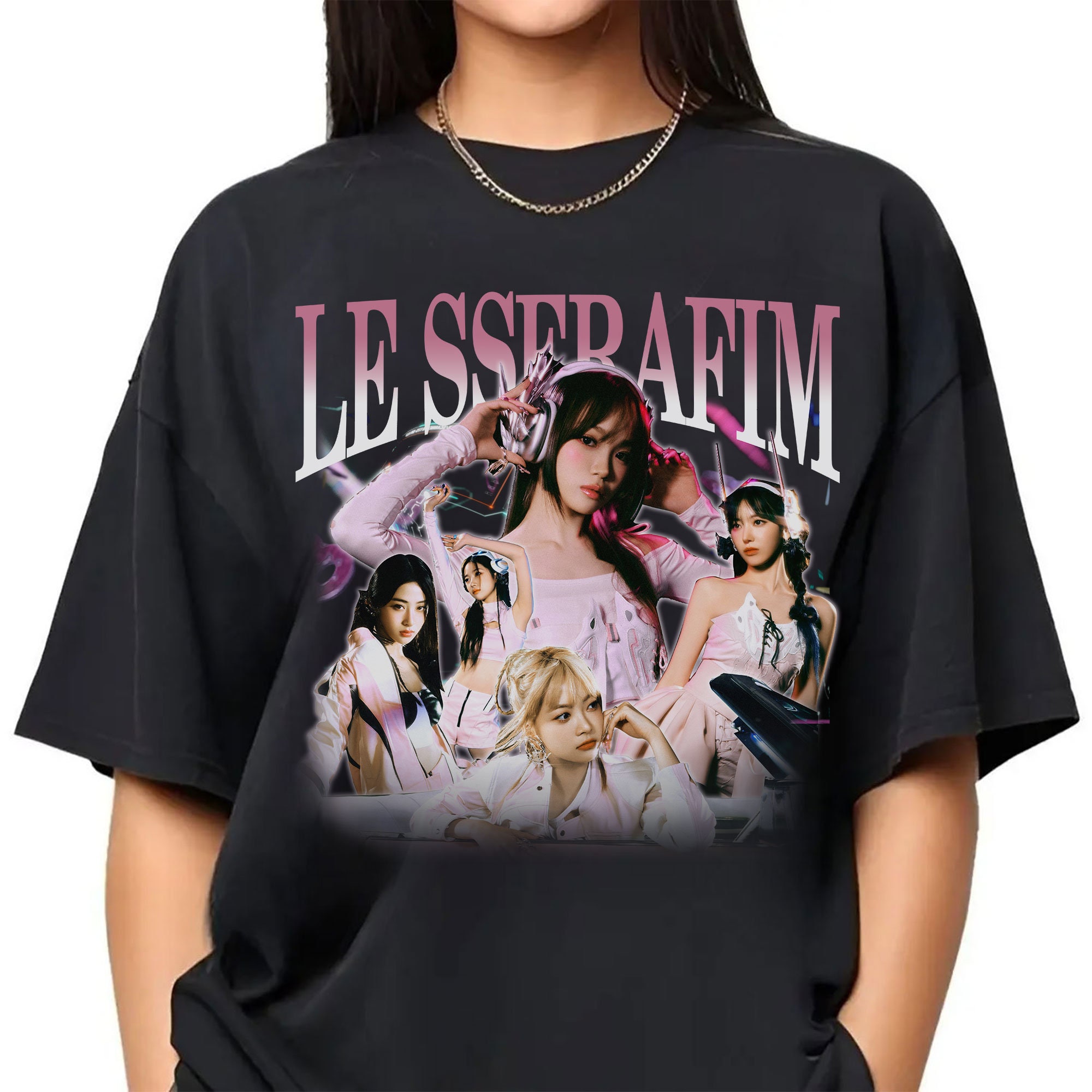 Le Sserafim Kpop Shirt, Le Sserafim Perfect Night Album
