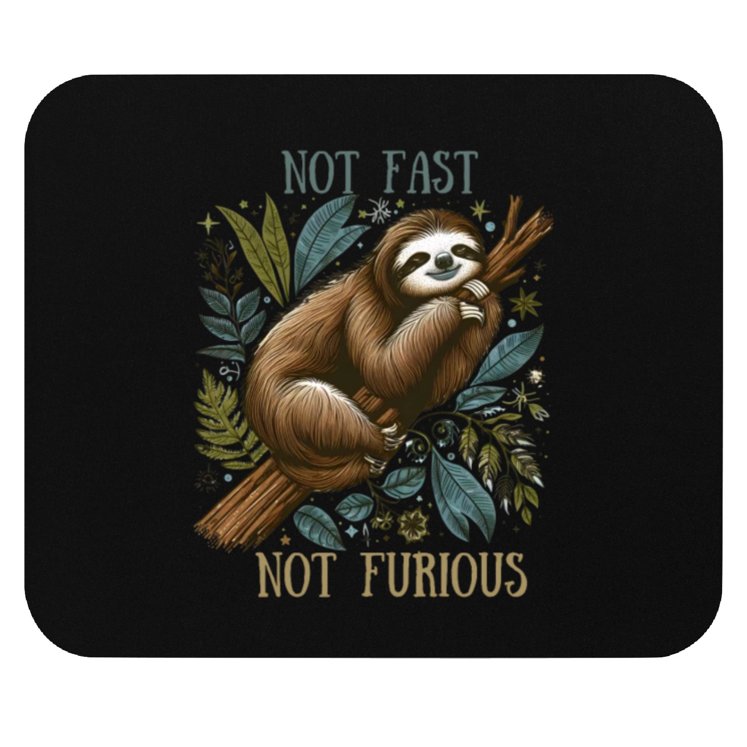 Fashionably Relaxed: Not Fast, Never Furious Mouse Pads