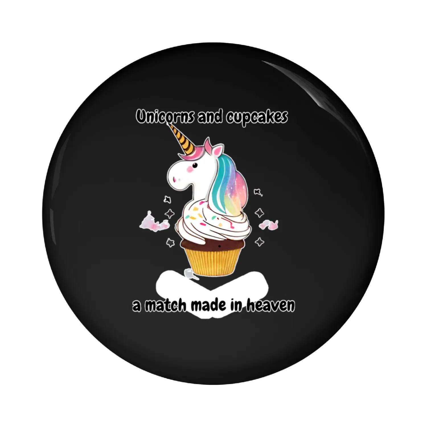 Unicorns Cupcake - Cute and Magical Pin Buttons