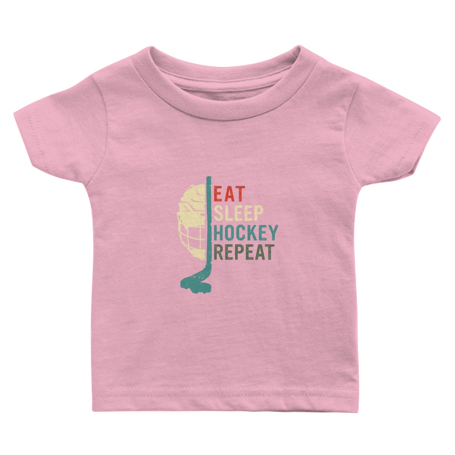 Eat Sleep Hockey Repeat Baby T Shirts
