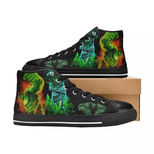 Hulk Custom Sneakers Men's High Top Canvas Athletic Shoes