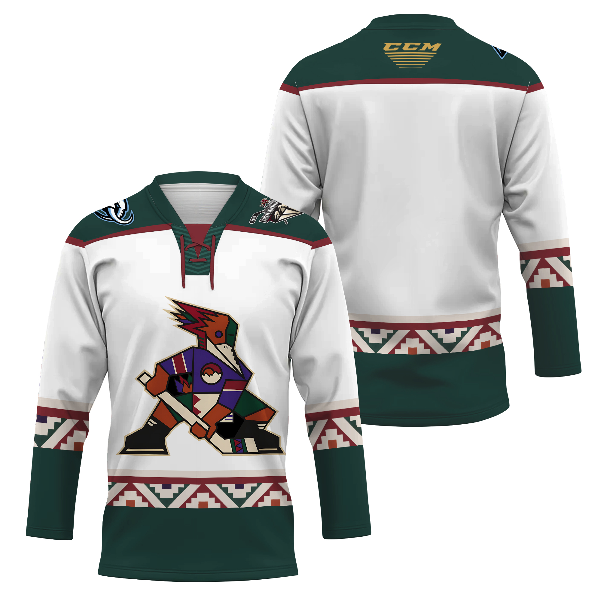 Tucson Roadrunners Go All In On Kachina For 10th Anniversary Away Hockey Jersey