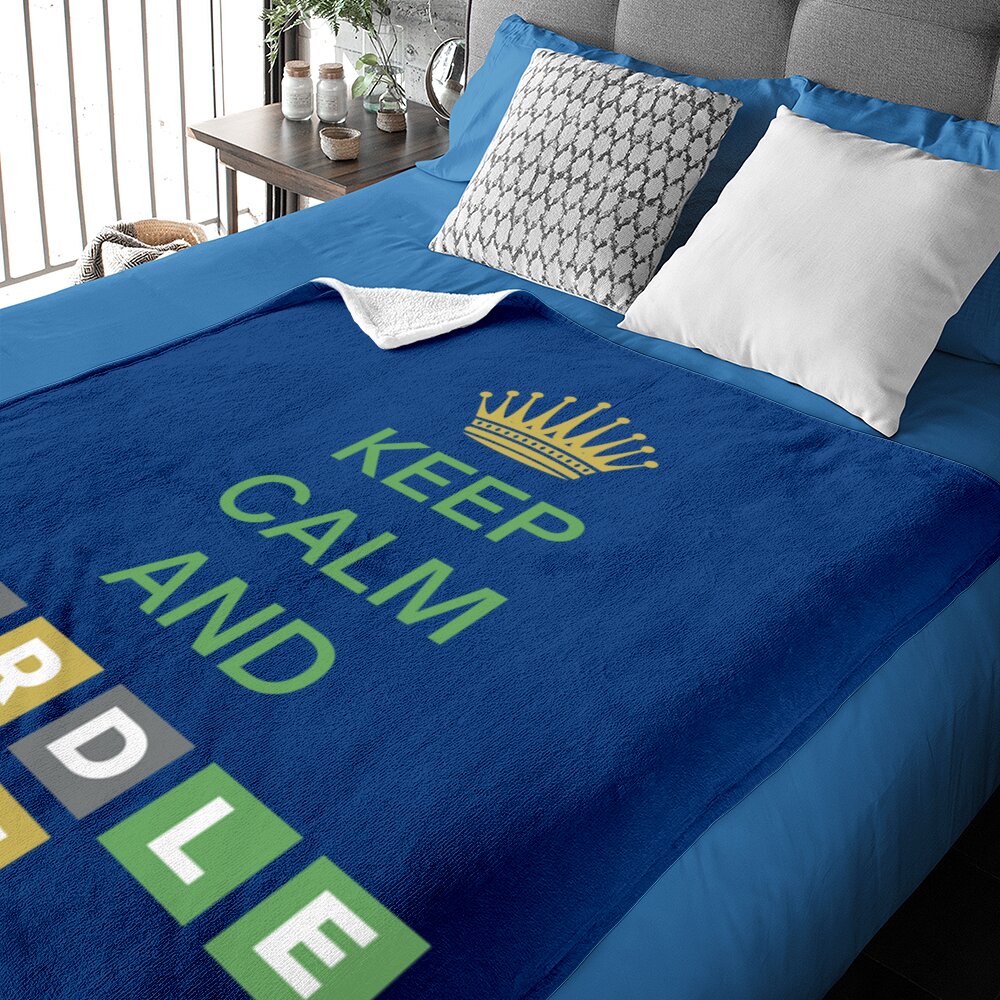 Keep Calm And Wordle On | Wordle Player Gift Ideas Baby Blankets