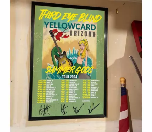 Third Eye Blind Summer Gods 2024 Tour Signature Poster, 2024 Concert Poster