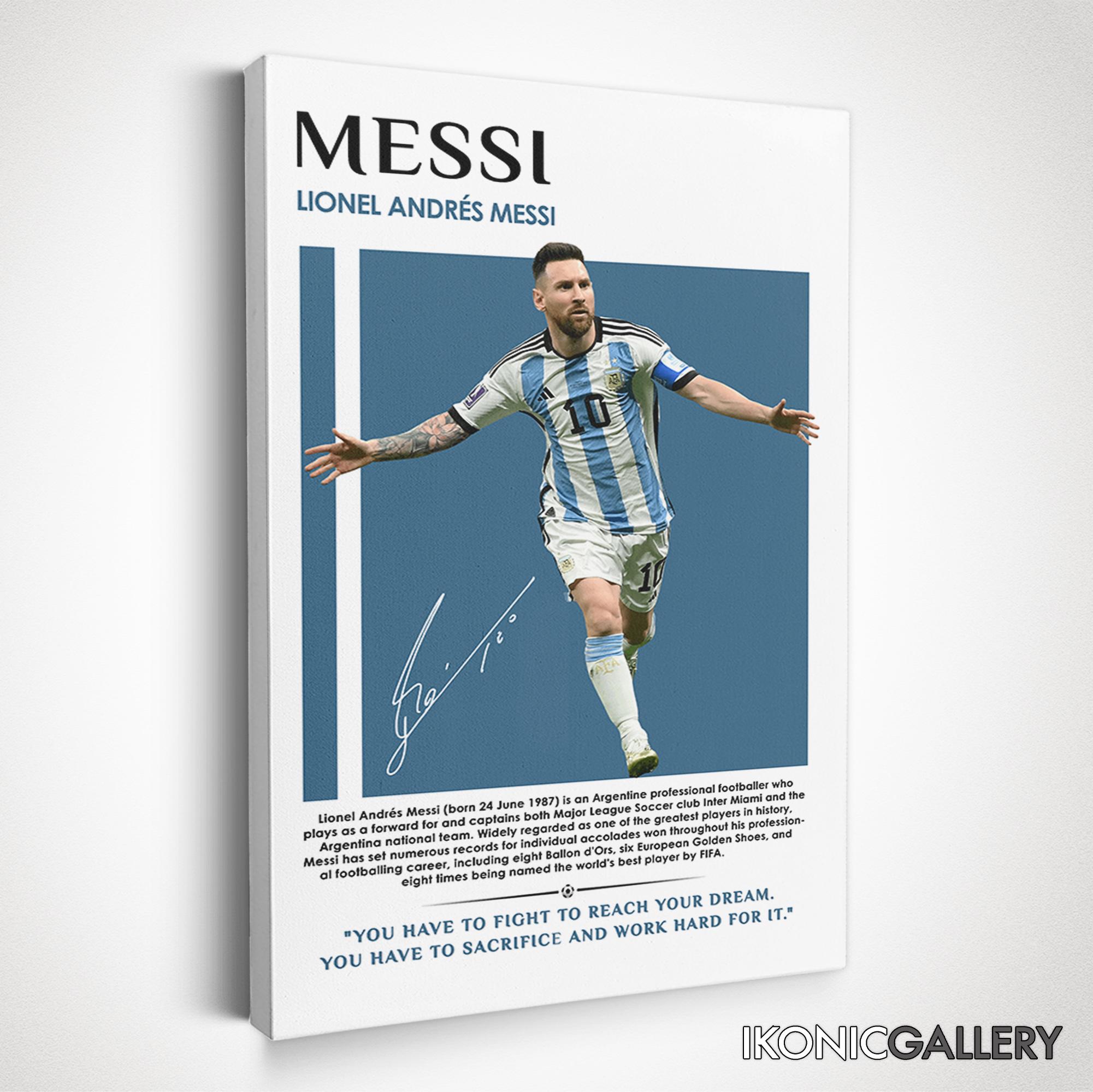 Lionel Messi Canvas Art, Barcelona Football Legend Wall Art