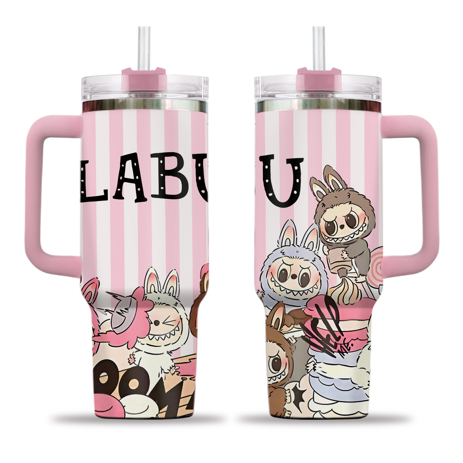 Limited Labubu Tumbler Set 40oz | Cute Cartoon Cup