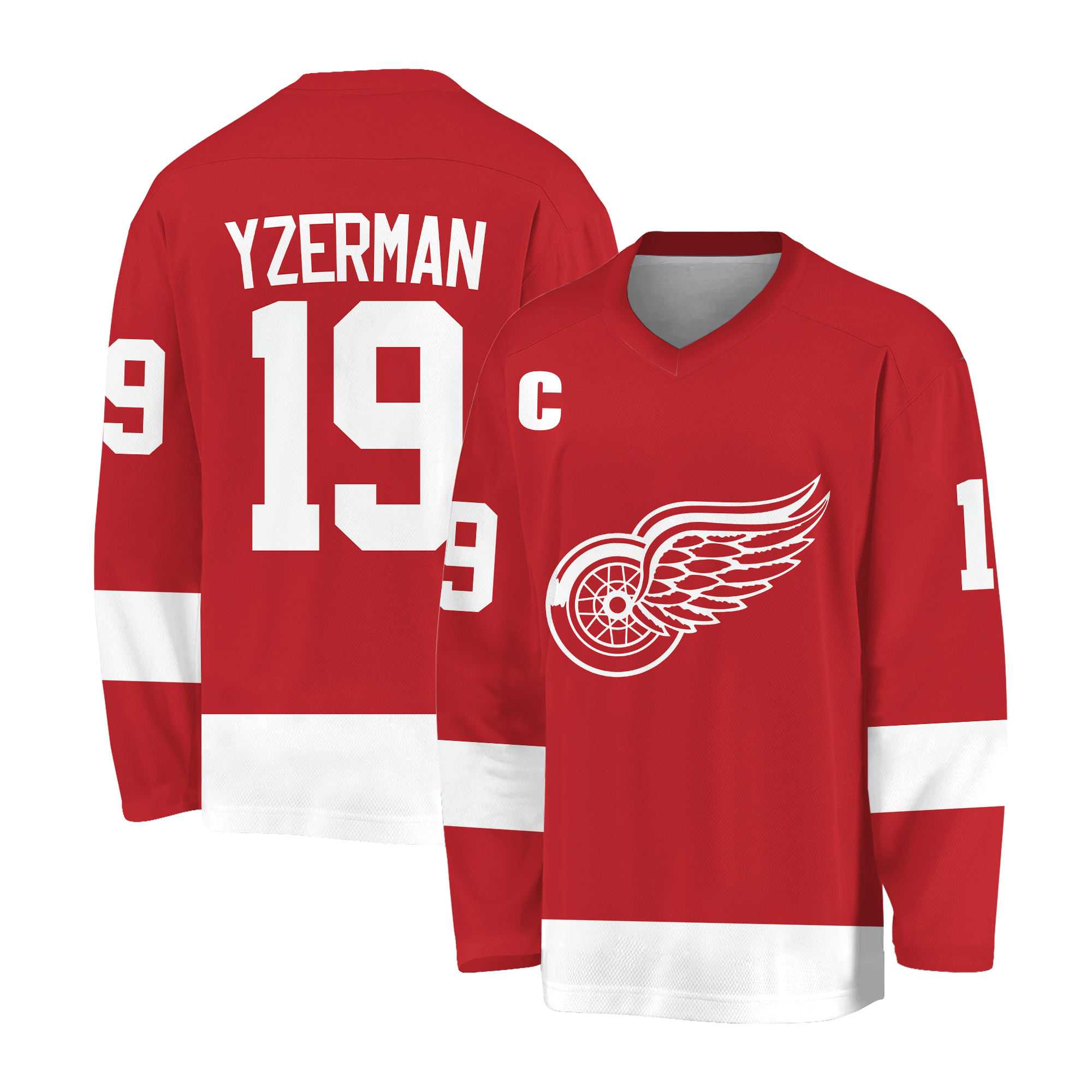 Steve Yzerman Detroit Red Wings Hockey Jersey