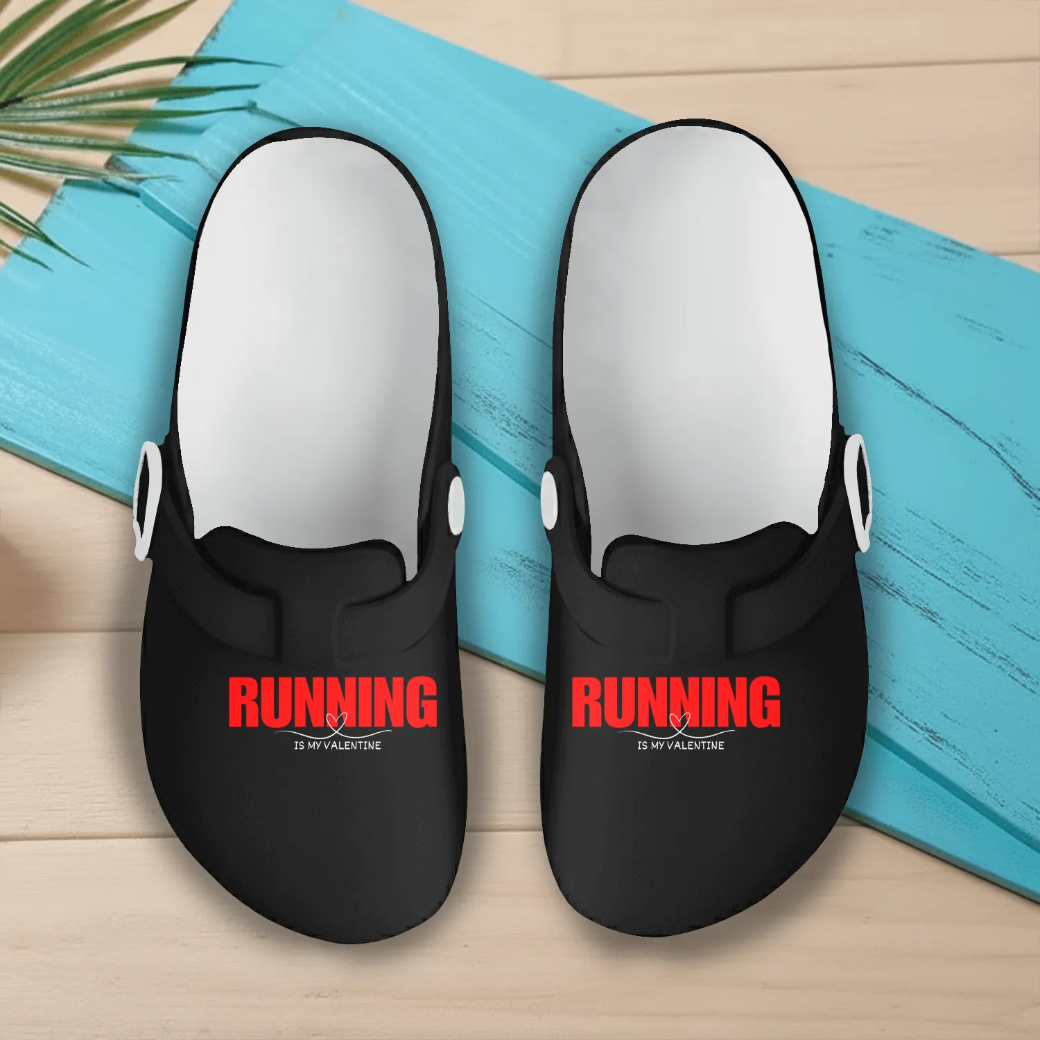 Running Is My Valentine Perfect Gift for Runners Slip On Clogs