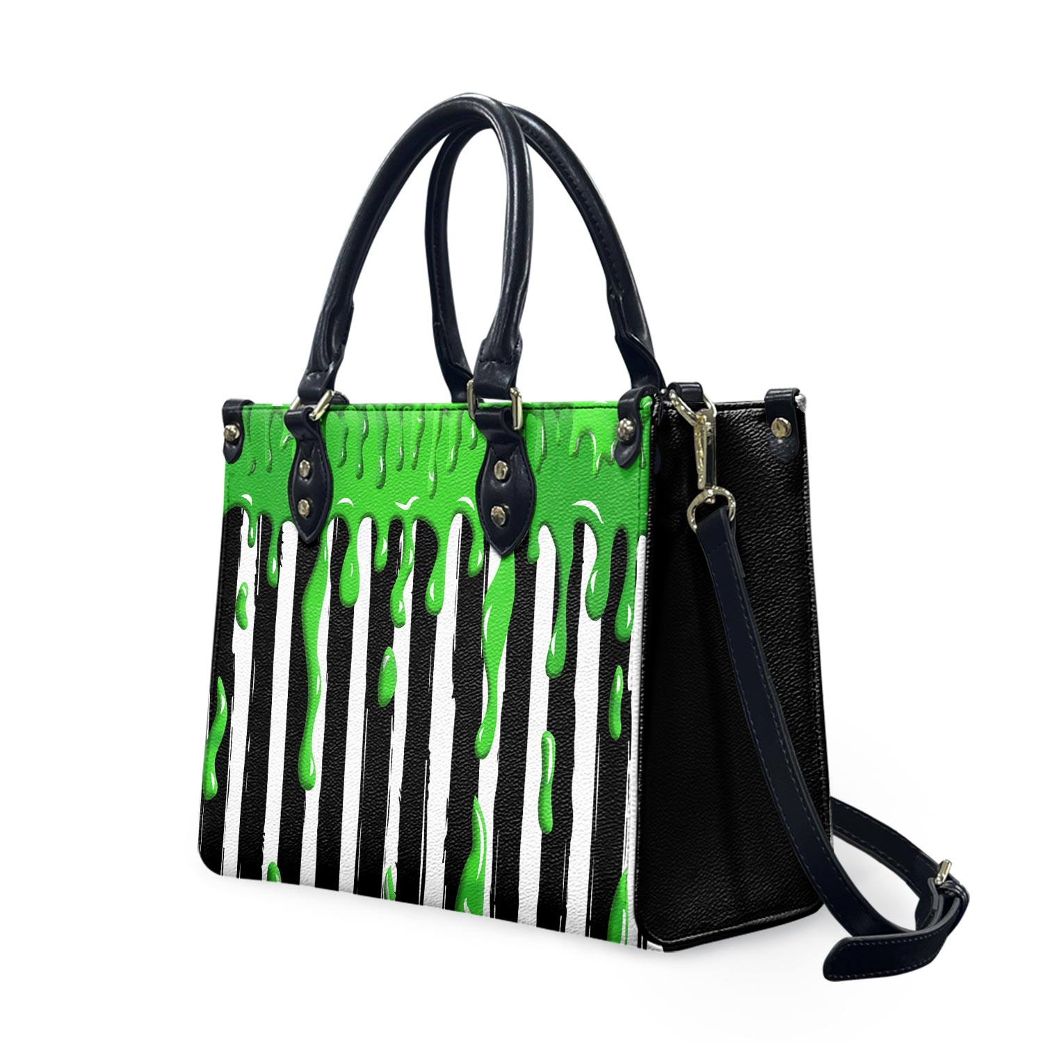 Slime Drip Leather Handbag