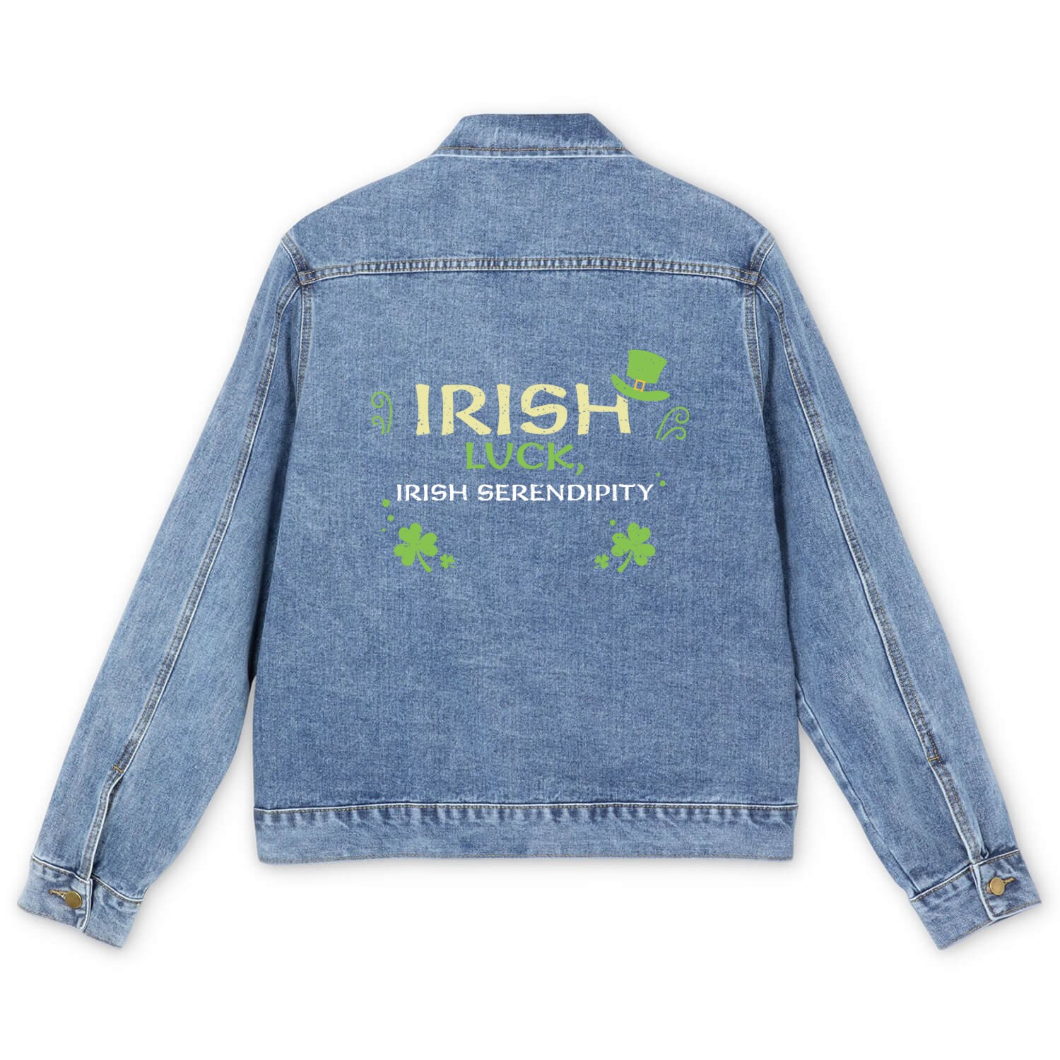 Irish luck, Irish serendipity Men's Denim Jackets